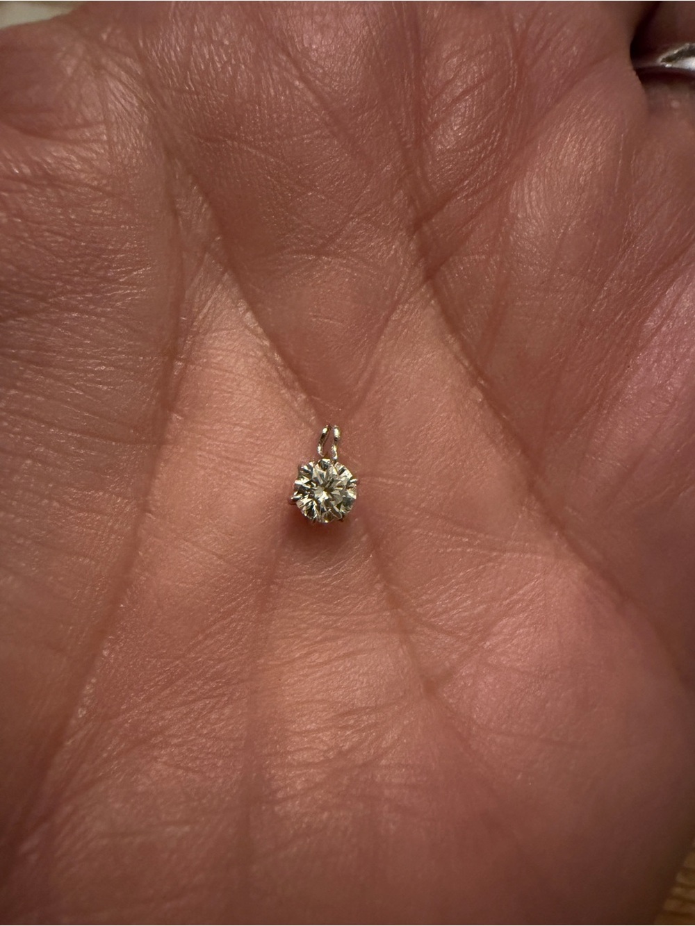 .30 carat diamond pendant in platinum.